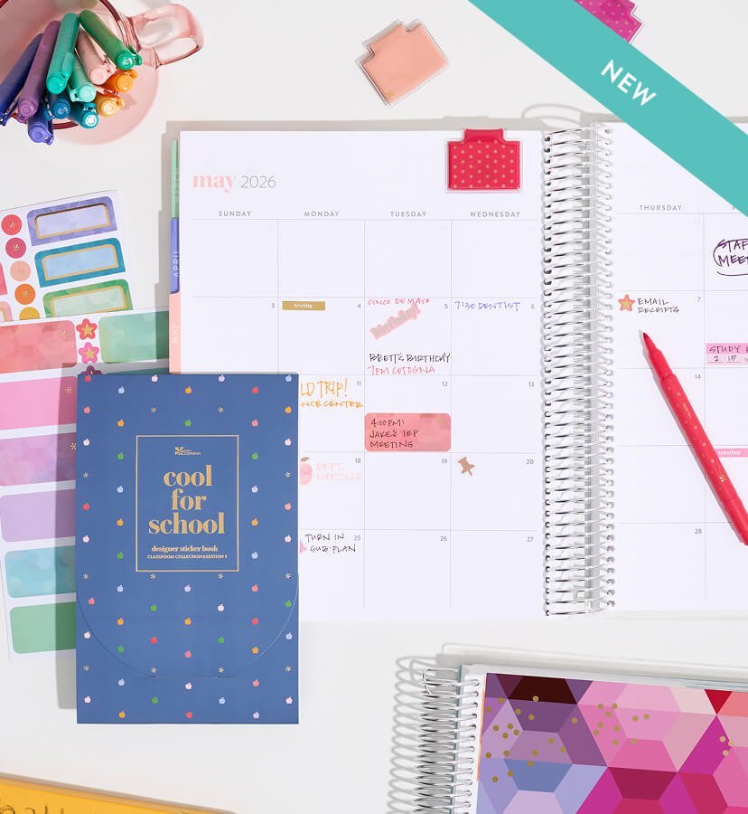New Teacher Lesson Planner showing the 'bell schedule' page.